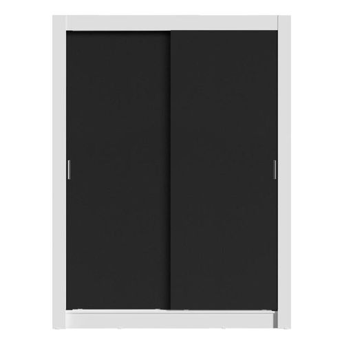 Clóset Madesa 2 puertas corredizas blanco negro denver