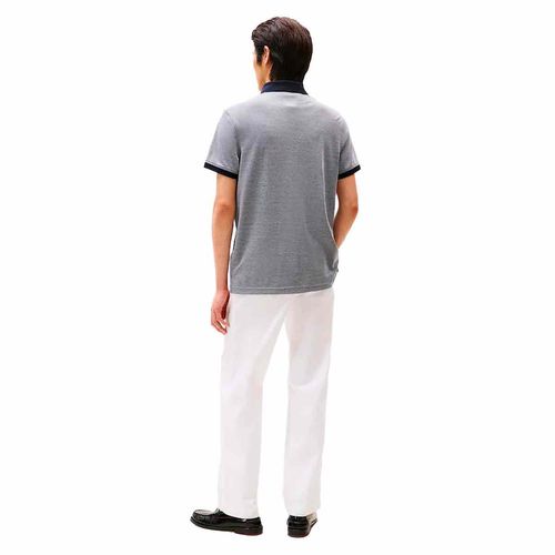 Playera tipo polo Tommy Hilfiger gris para caballero MW0MW38492-0GY