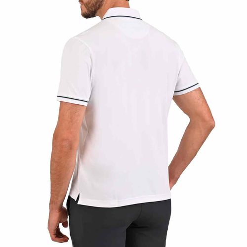 Playera tipo polo John Henry blanco para caballero FS98C0001