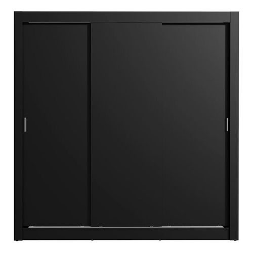 Closet Madesa 3 puertas 4 cajones negro lyon plus