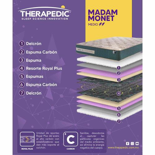 Colchón Therapedic madame monet