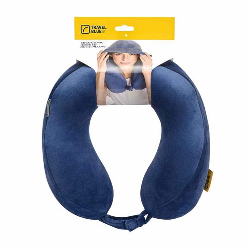 Almohada collarin Travel Blue para viaje azul 216