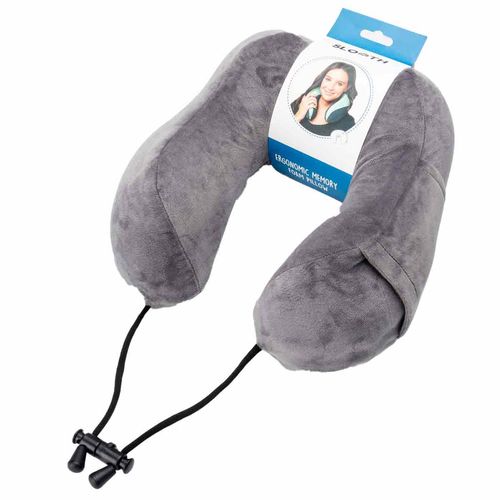 Almohada collarin Slooth para viaje gris 1.48-1.1