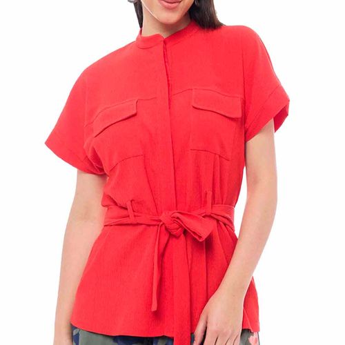Blusa camisera Alexis rojo para dama 48250404
