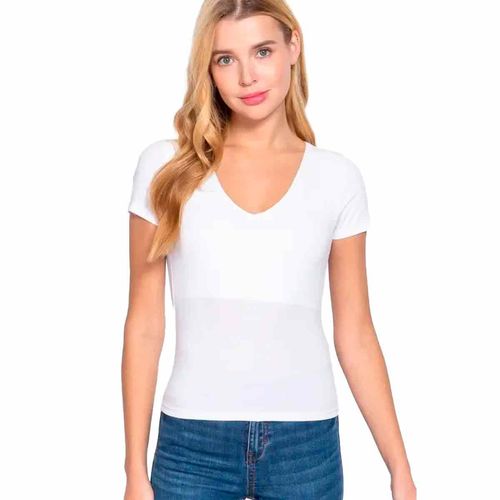 Blusa Active Usa blanco para dama T11488C