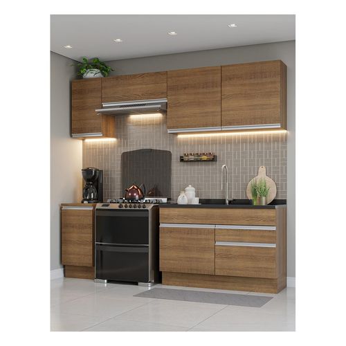 Cocina integral Madesa 240cm marron glamy 07