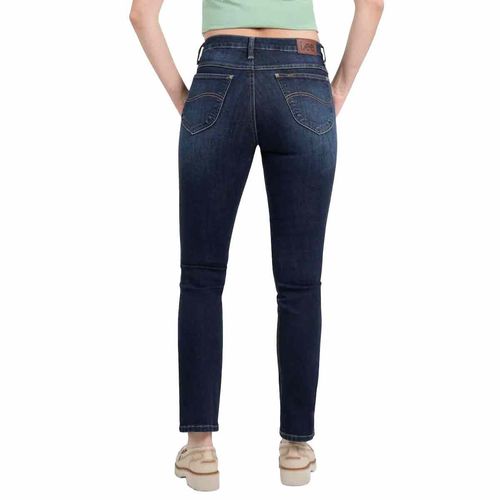 Pantalón de mezclilla Lee azul para dama 112368379