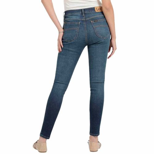 Pantalón de mezclilla Lee azul para dama 112368422