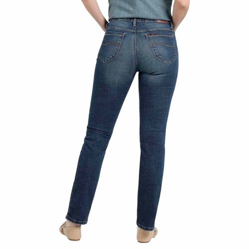 Pantalón de mezclilla Lee azul para dama 112372764