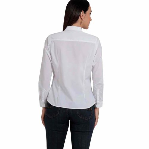 Blusa camisera Lee blanco para dama 112369118
