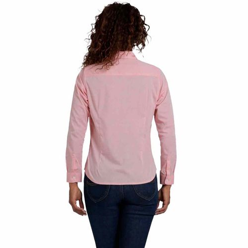 Blusa camisera Lee rosa para dama 112372770