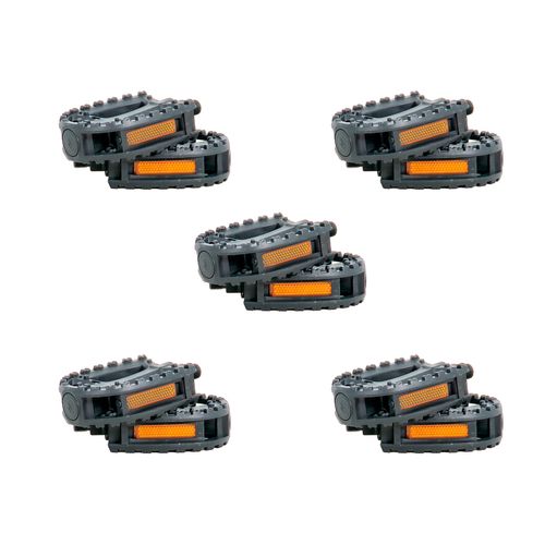 Paquete de 5 pedales para bicicleta infantil Veloci 1/2 negro