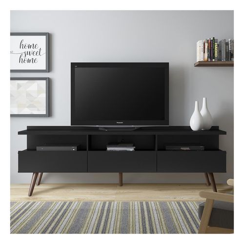 Mueble para TV Madesa hasta 65'' negro londres