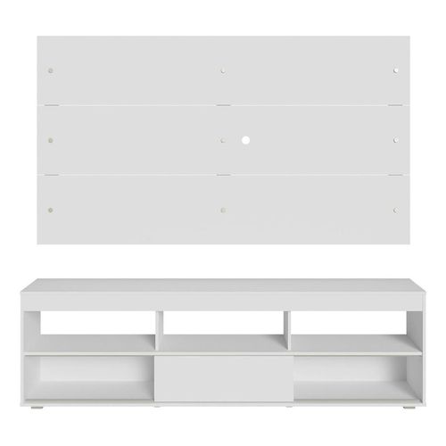Mueble para TV y panel Madesa hasta 65" blanco orlando