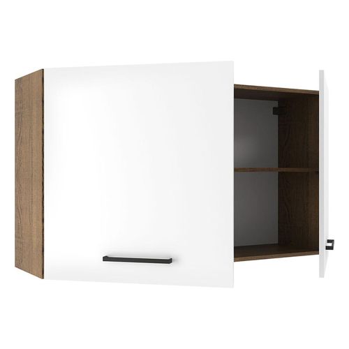 Gabinete superior Madesa 120cm 2 puertas marron blanco agata