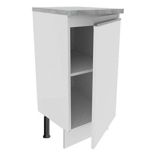 Gabinete bajo Madesa 35 cm 1 puerta blanco glamy