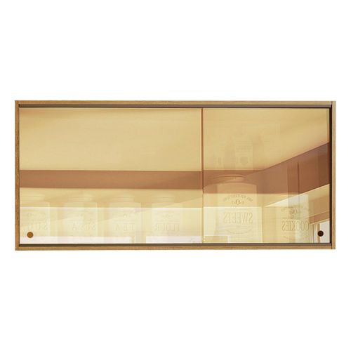 Gabinete superior Madesa 2 puertas correderas vidrio reflejante emilly