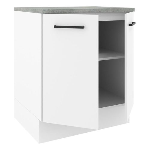 Gabinete bajo Madesa 70cm 2 puertas blanco agata