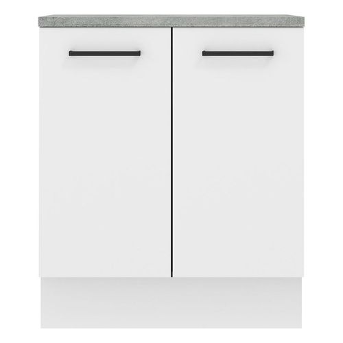 Gabinete bajo Madesa 70cm 2 puertas blanco agata
