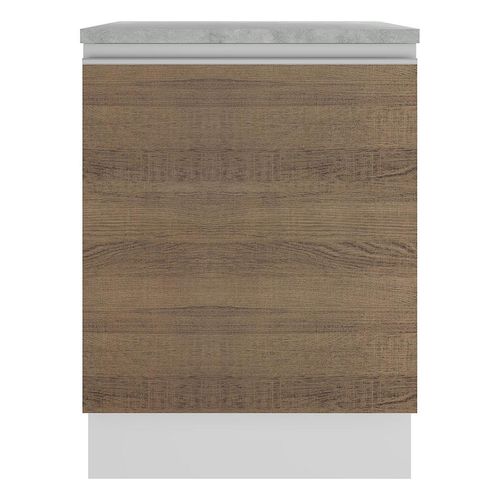 Gabinete bajo Madesa 60cm 1 puerta glamy blanco marron