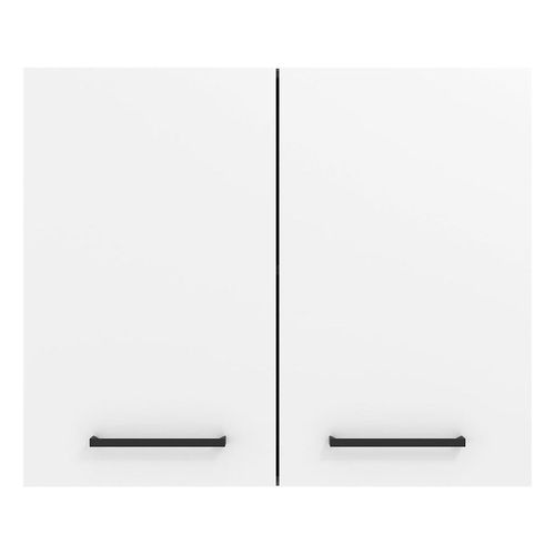 Gabinete superior Madesa 80cm 2 puertas marron blanco agata