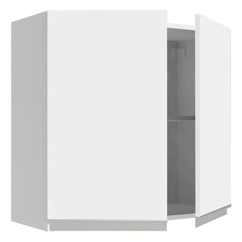 Gabinete superior Madesa 70cm 2 puertas blanco glamy