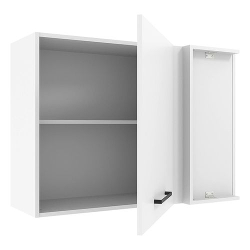 Gabinete superior de esquina Madesa 1 puerta blanco agata