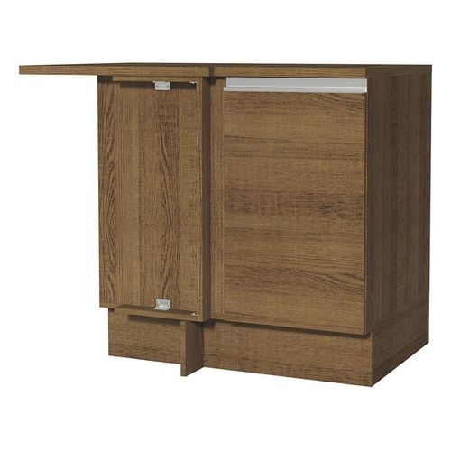 Gabinete bajo de esquina Madesa 1 puerta  marron glamy