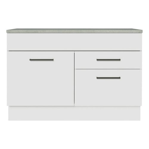 Gabinete Madesa 120cm con encimera blanco agata