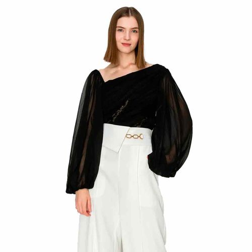Blusa Ina negro para dama IBL25380