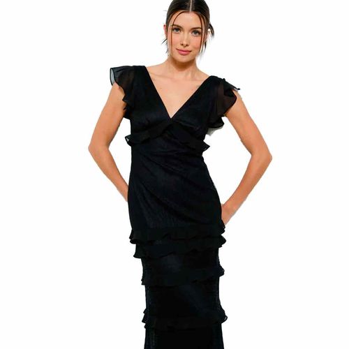 Vestido Ina negro para dama IDM12120