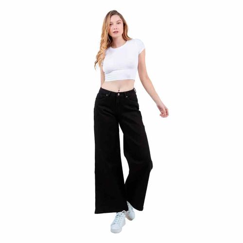 Pantalón de mezclilla Diamante negro para dama CD-WIDELEG-CD17