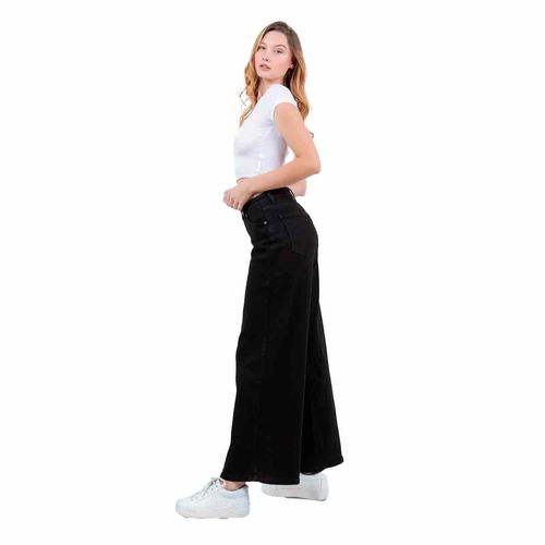 Pantalón de mezclilla Diamante negro para dama CD-WIDELEG-CD17