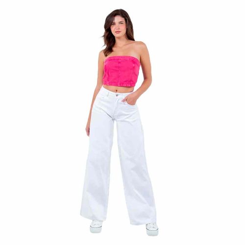 Pantalón de mezclilla Diamante blanco para dama ANGEL-SKATER-AN