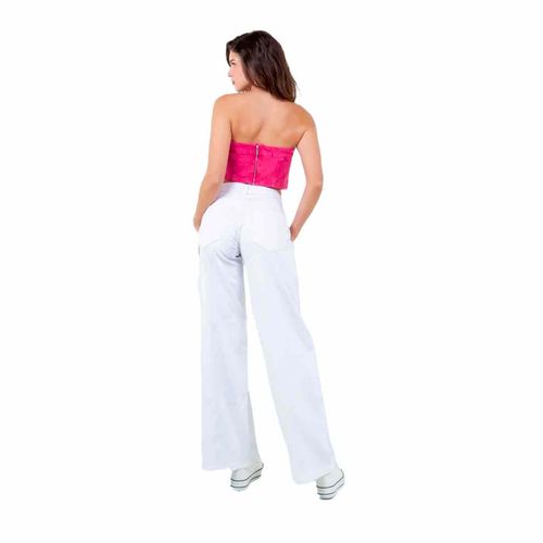 Pantalón de mezclilla Diamante blanco para dama ANGEL-SKATER-AN