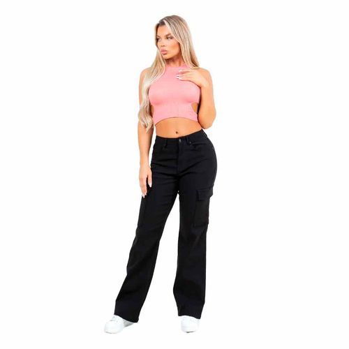 Pantalón Diamante negro para dama DMT-CARGO-HP33