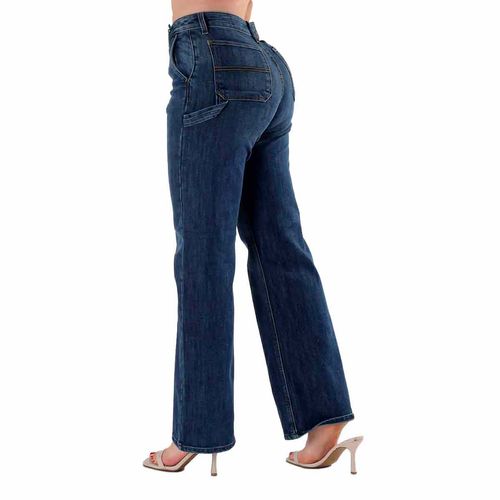 Pantalón de mezclilla Sherman Morgan azul para dama 24162