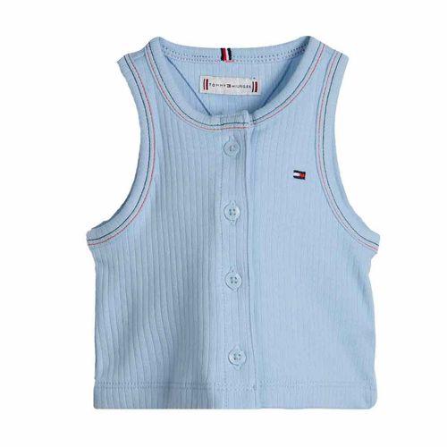 Blusa Tommy Hilfiger azul para jovencita KG0KG08535