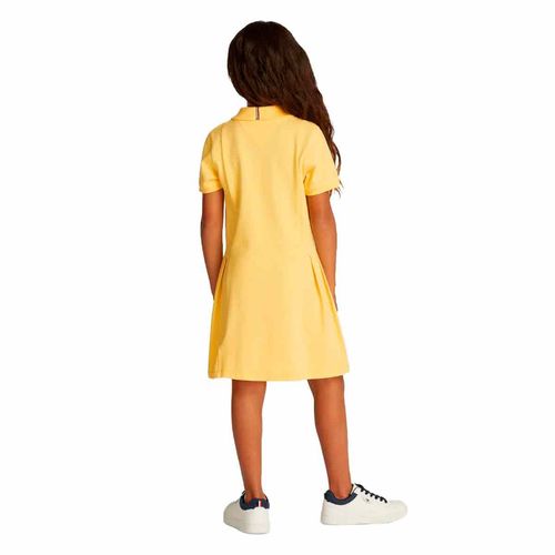 Vestido Tommy Hilfiger amarillo para jovencita KG0KG08342