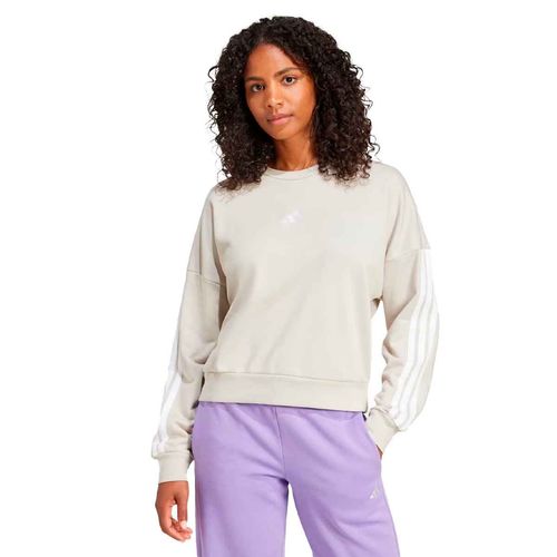 Sudadera deportiva Adidas beige para dama JE0014