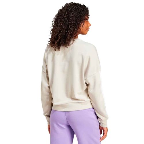 Sudadera deportiva Adidas beige para dama JE0014