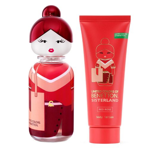 Estuche Benetton sisterland red rose para dama EDT 65214035