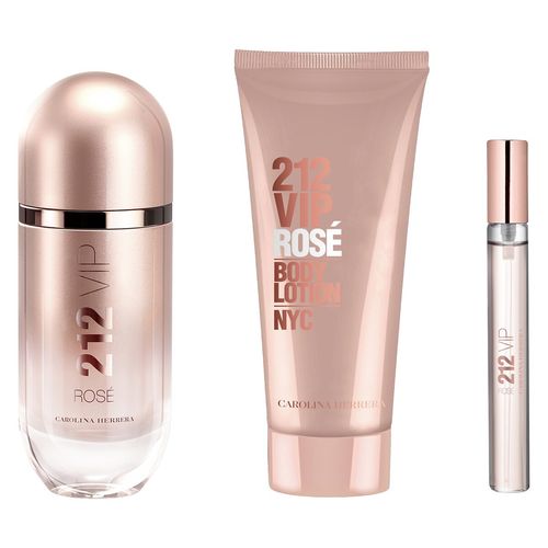 Estuche Carolina Herrera 212 vip rosé para dama EDP 65217562