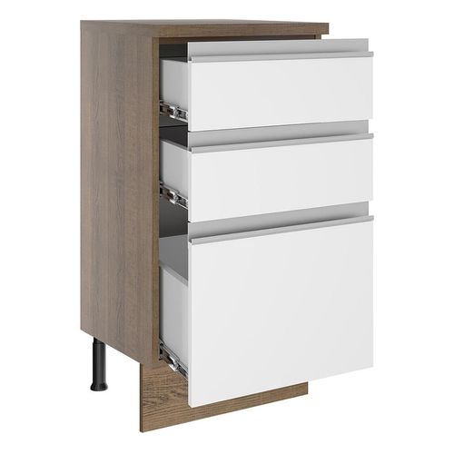 Gabinete bajo Madesa 40 cm 3 cajones mb glamy