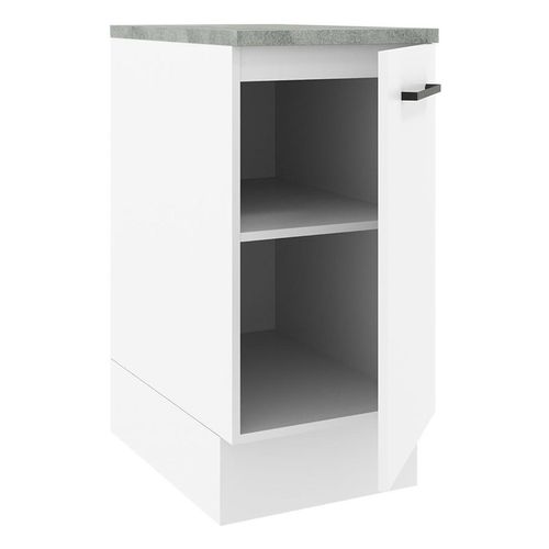 Gabinete bajo Madesa 40cm 1 puerta blanco agata