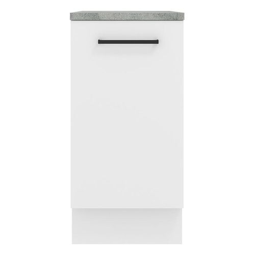 Gabinete bajo Madesa 40cm 1 puerta blanco agata