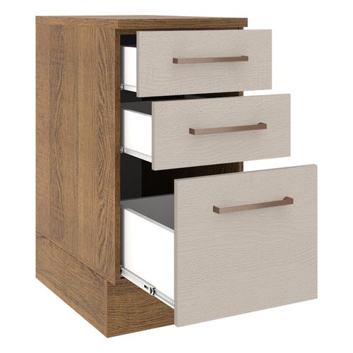 Gabinete bajo Madesa 40 cm 3 cajones mc agata