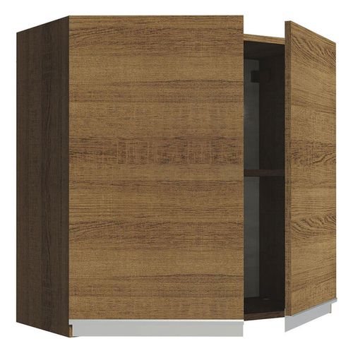 Gabinete superior Madesa 70cm 2 puertas marron glamy