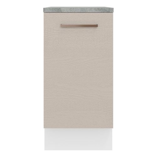 Gabinete bajo Madesa 40cm 1 puerta blanco crema