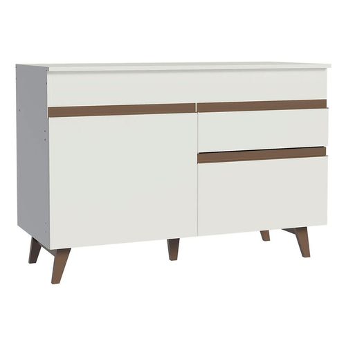 Gabinete Madesa 2 puertas 1 cajón blanco reims